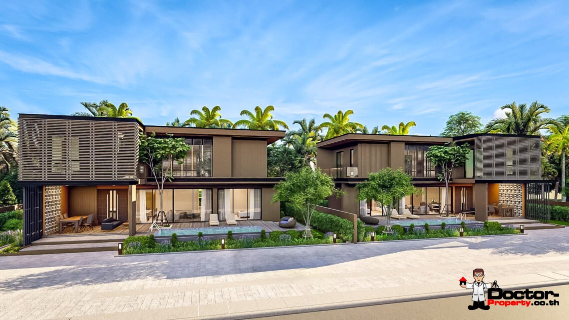 New Modern 4 Bedroom Private Pool Villa in Mae Nam, Koh Samui – For Sale